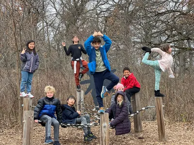 Children working together in Elementary Studio